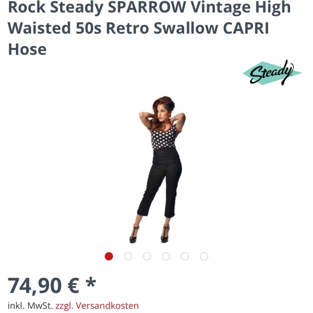 Pinup/rockabilly Rocksteady Capri